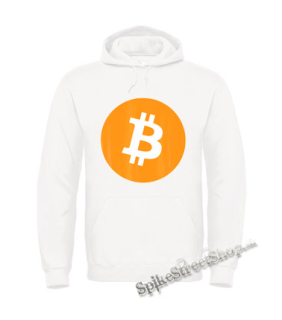 Biela detská mikina BITCOIN - Crest