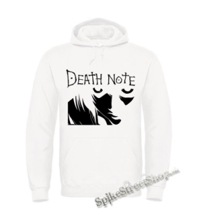 Biela detská mikina DEATH NOTE - Logo And Portrait