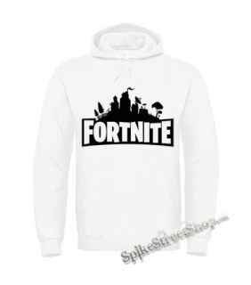 Biela detská mikina FORTNITE - Logo