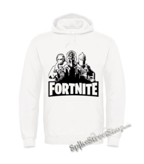 Biela detská mikina FORTNITE - Logo & Skins