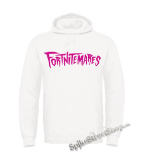 Biela detská mikina FORTNITEMARES - Logo