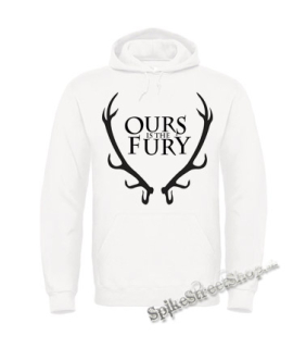 Biela detská mikina GAME OF THRONES - OURS IS THE FURY - Logo