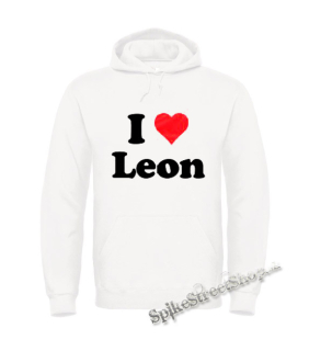 Biela detská mikina I LOVE LEON