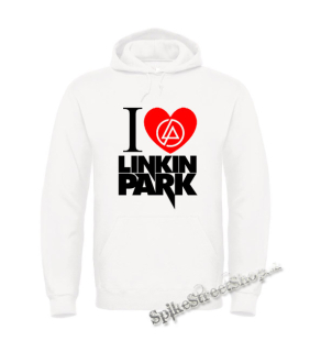 Biela detská mikina I LOVE LINKIN PARK