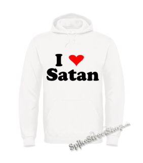 Biela detská mikina I LOVE SATAN