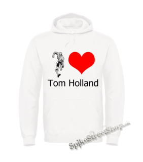 Biela detská mikina I LOVE TOM HOLLAND