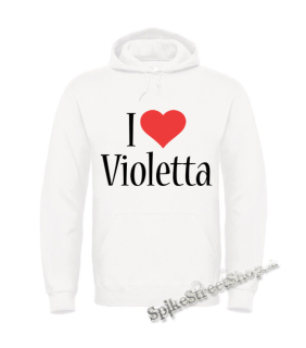 Biela detská mikina I LOVE VIOLETTA