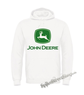 Biela detská mikina JOHN DEERE - Logo Green