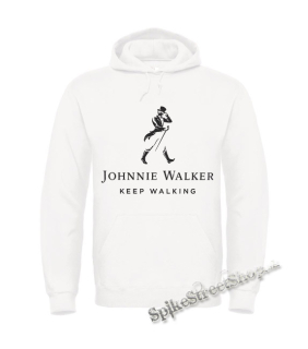 Biela detská mikina JOHNNIE WALKER - Keep Walking