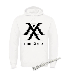 Biela detská mikina MONSTA X - Logo Twitter