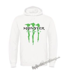 Biela detská mikina MONSTER ENERGY - Logo Crest