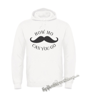 Biela detská mikina MUSTACHE - How Mo Can You Go