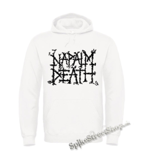 Biela detská mikina NAPALM DEATH - Logo