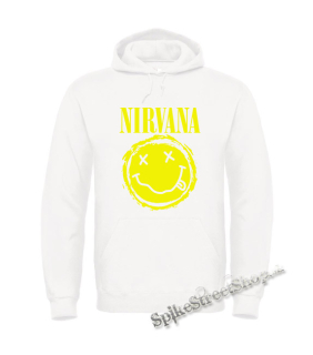Biela detská mikina NIRVANA - Grunge Smile
