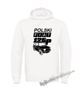 Biela detská mikina POLSKI FIAT 126p