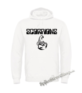 Biela detská mikina SCORPIONS - Logo