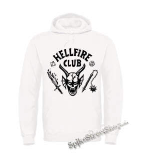 Biela detská mikina STRANGER THINGS - HELLFIRE CLUB - Black