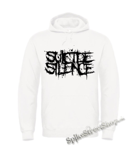 Biela detská mikina SUICIDE SILENCE - Black Logo
