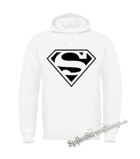 Biela detská mikina SUPERMAN - Logo