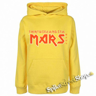 30 SECONDS TO MARS - Iron Maiden - žltá detská mikina