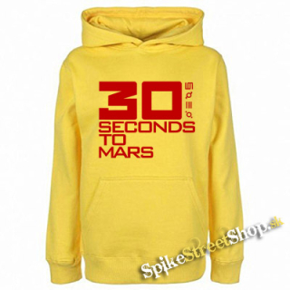 30 SECONDS TO MARS - Logo Red - žltá detská mikina
