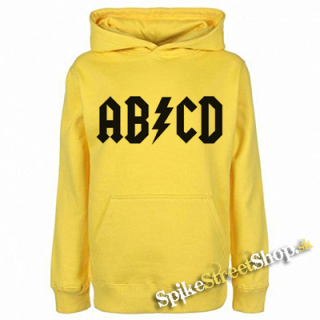 ABCD - žltá detská mikina