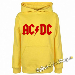 AC/DC - Red Logo - žltá detská mikina