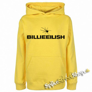 BILLIE EILISH - Logo Spider - žltá detská mikina
