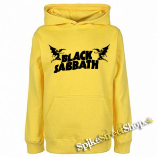 BLACK SABBATH - Logo - žltá detská mikina