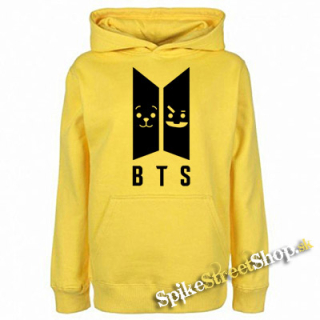 BTS - Emoji BT21 - Logo - žltá detská mikina