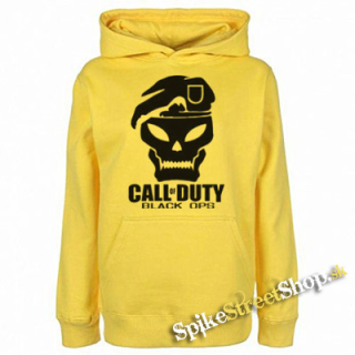 CALL OF DUTY - Skull - žltá detská mikina