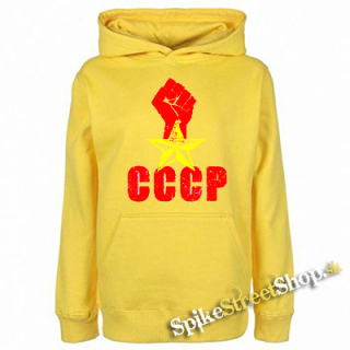 CCCP - žltá detská mikina