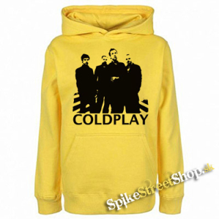 COLDPLAY - Logo & Band - žltá detská mikina