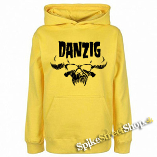 DANZIG - Logo Skull - žltá detská mikina