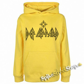 DEF LEPPARD - Logo 2 - žltá detská mikina