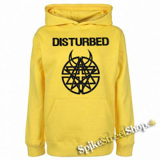 DISTURBED - Logo - žltá detská mikina