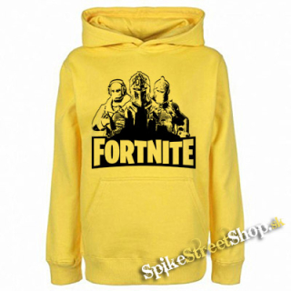 FORTNITE - Logo & Skins - žltá detská mikina