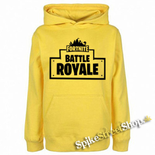 FORTNITE BATTLE ROYALE - žltá detská mikina