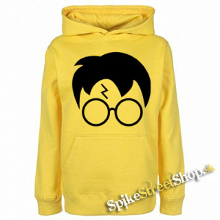 HARRY POTTER - Glasses Bold Crest - žltá detská mikina