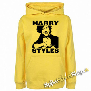 HARRY STYLES - Logo Portrait - žltá detská mikina