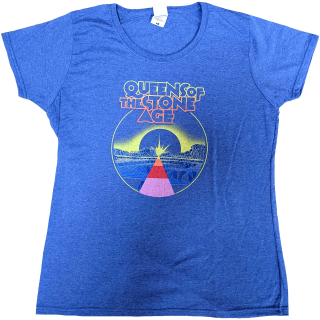 QUEENS OF THE STONE AGE - Warp Planet - modré dámske tričko