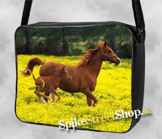 Horses Collection - KOBYLA A ŽRIEBATKO - taška na rameno z kolekcie koní 