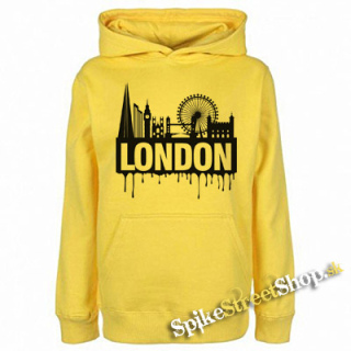 LONDON - žltá detská mikina