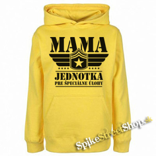 MAMA - Jednotka pre špeciálne úlohy - žltá detská mikina