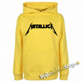 METALLICA - Logo - žltá detská mikina