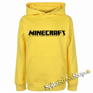 MINECRAFT - Logo - žltá detská mikina