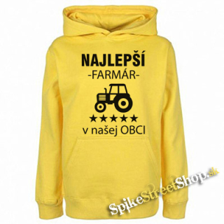 NAJLEPŠÍ FARMÁR V NAŠEJ OBCI - žltá detská mikina