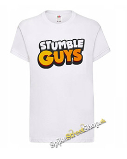 STUMBLE GUYS - Logo - biele pánske tričko