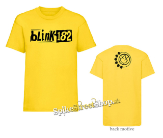 BLINK 182 - Comeback Logo New 2023 - žlté pánske tričko
