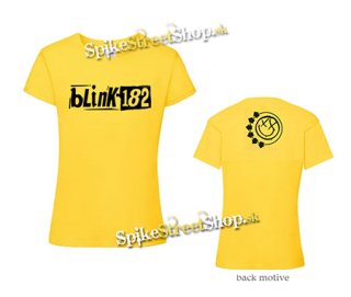 BLINK 182 - Comeback Logo New 2023 - žlté dámske tričko